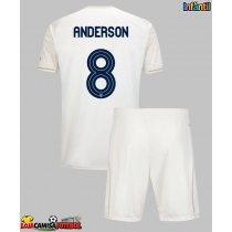 Camisa de Futebol Nottingham Forest Elliot Anderson #8 Equipamento Secundário Infantil 2025-26 Manga Curta (+ Calças curtas)